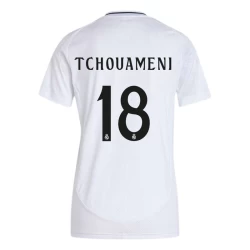 Damen Real Madrid Tchouameni #18 Fußballtrikots 2024-25 Heimtrikot